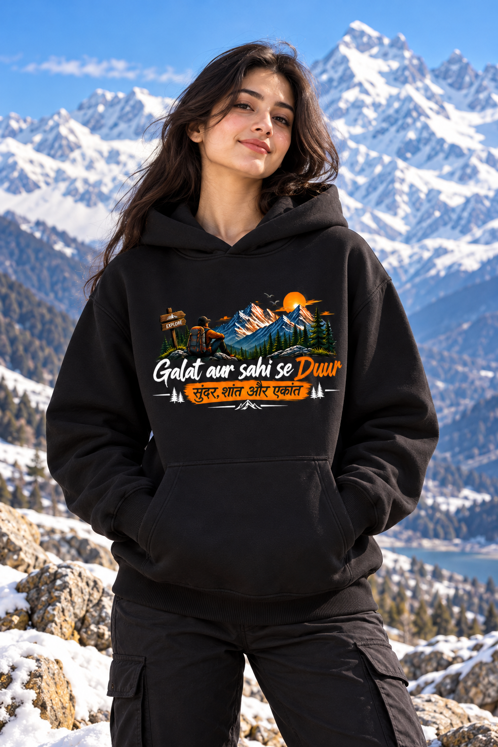 The Solitude Oversized Cotton Fleece Hoodie | Unisex