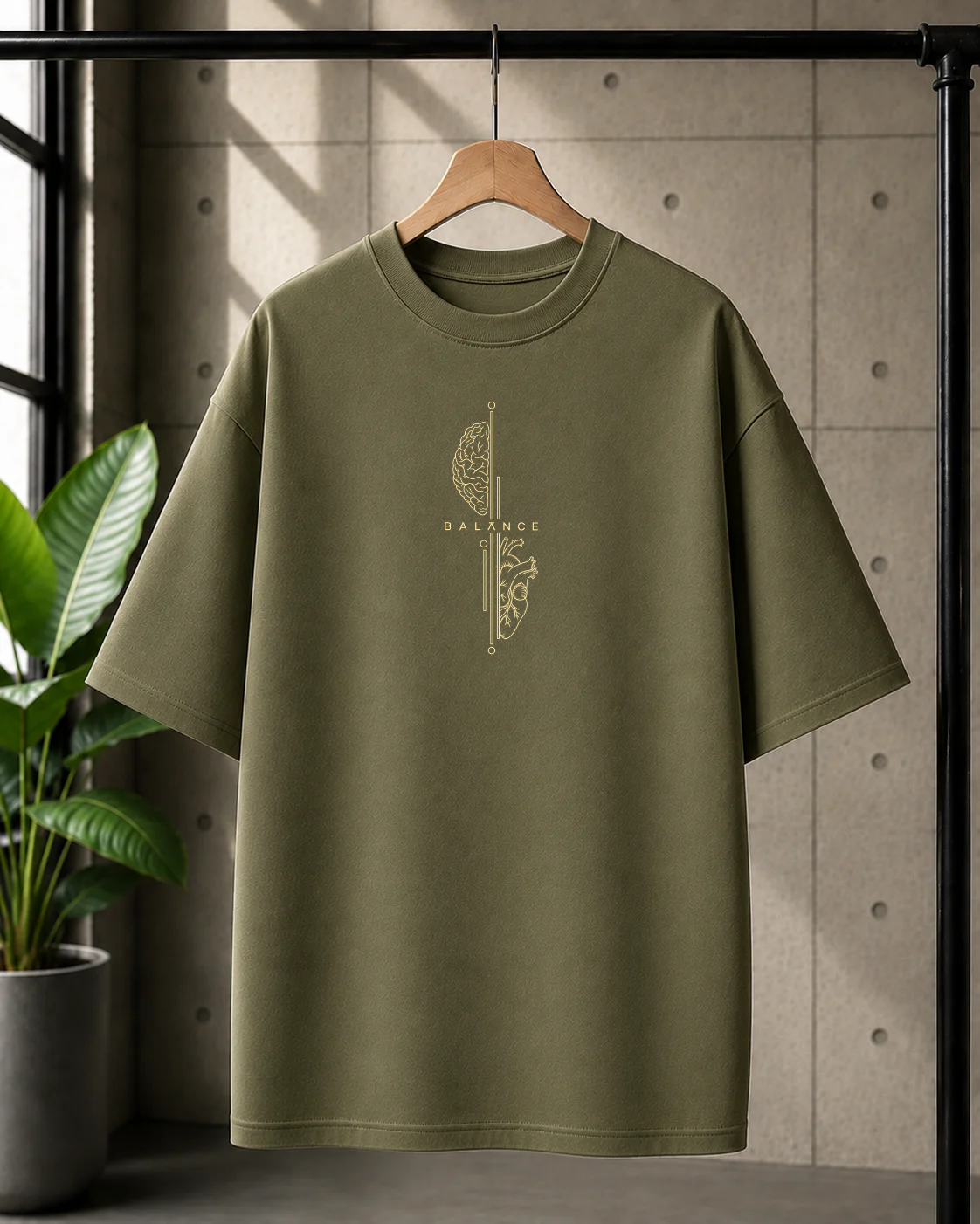 BALANCE Oversized Cotton T-shirt | Unisex premium Streetwear