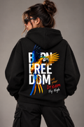 Freedom Oversized Cotton Fleece Hoodie | Unisex