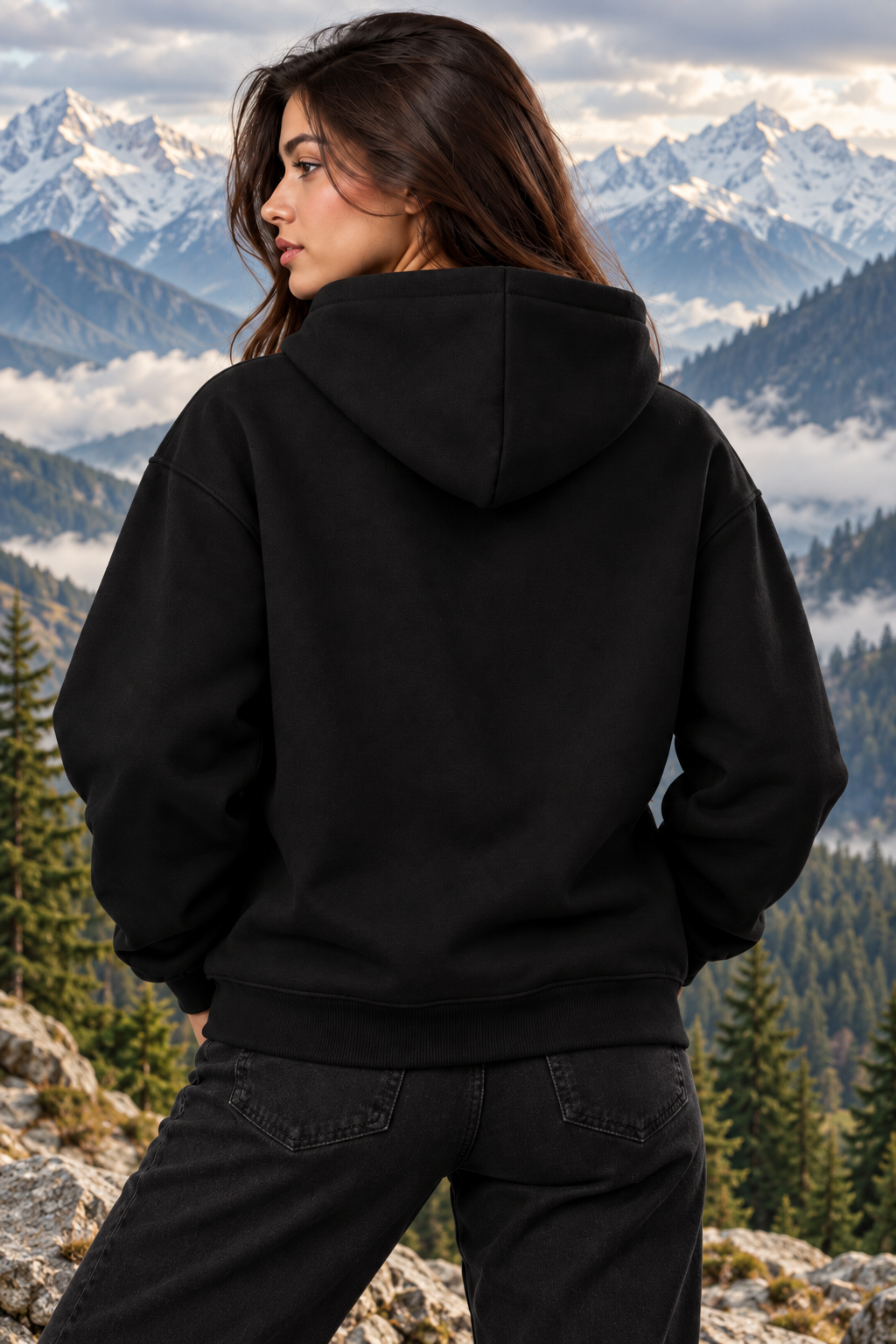 The Solitude Oversized Cotton Fleece Hoodie | Unisex