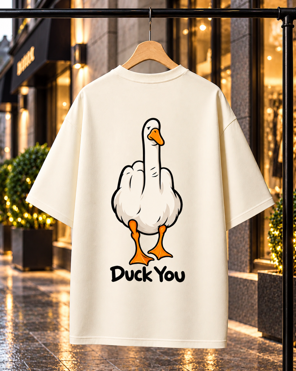 DUCK YOU Oversized T-shirt | Unisex Premium Streetwear