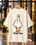 DUCK YOU Oversized T-shirt | Unisex Premium Streetwear