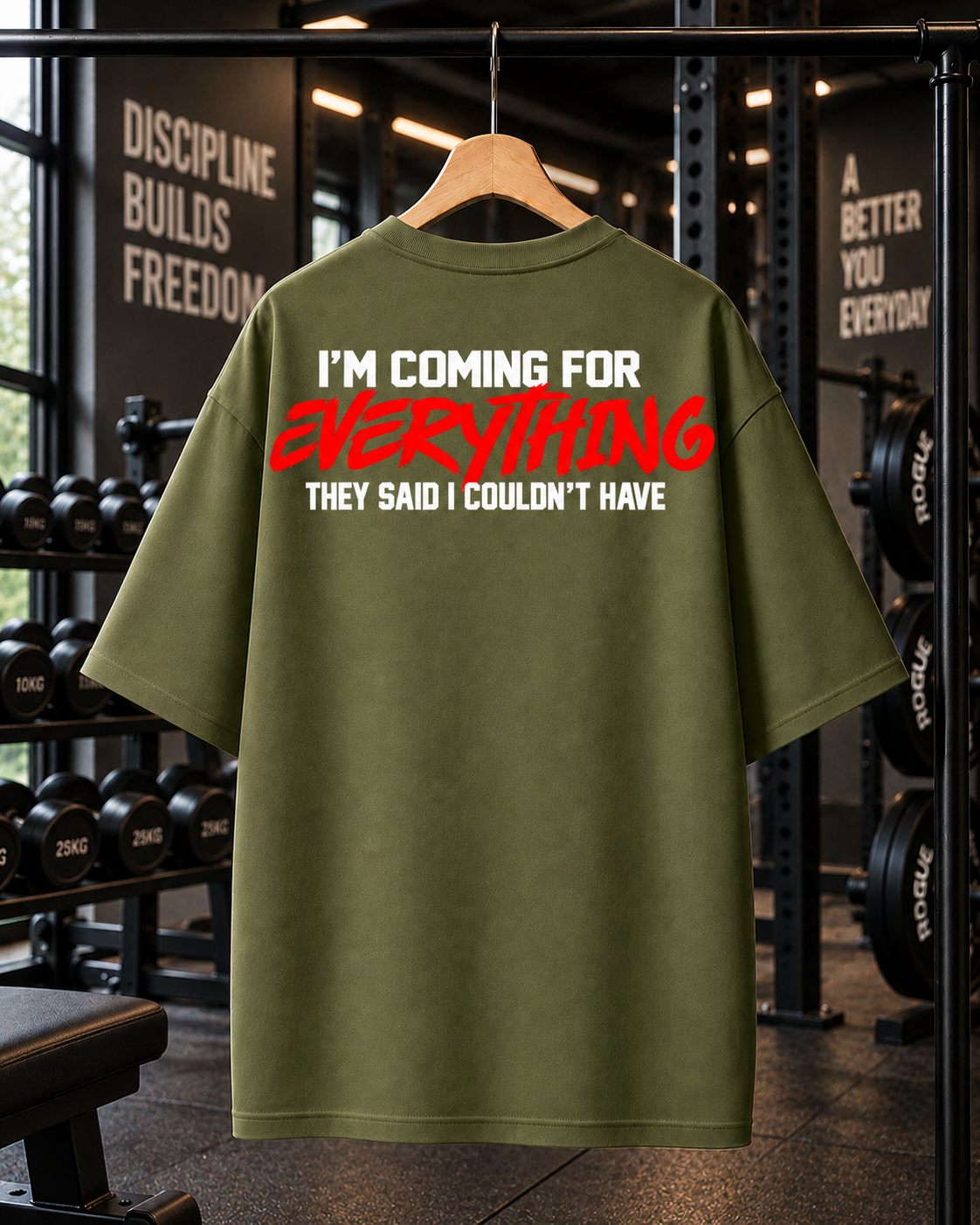 No Limits Oversized Gym T-shirt | Unisex