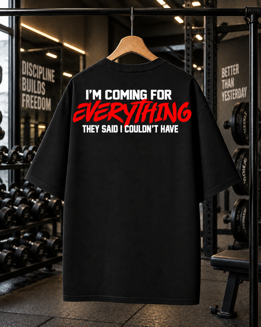 No Limits Oversized Gym T-shirt | Unisex