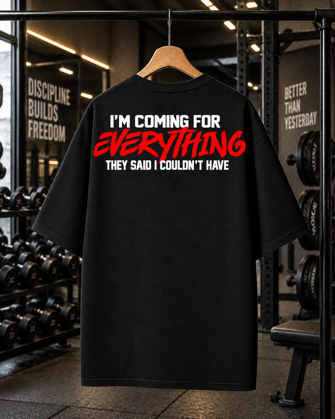 No Limits Oversized Gym T-shirt | Unisex