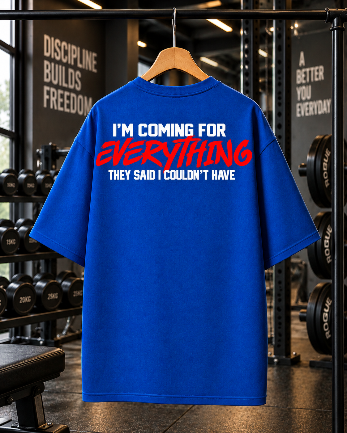 No Limits Oversized Gym T-shirt | Unisex