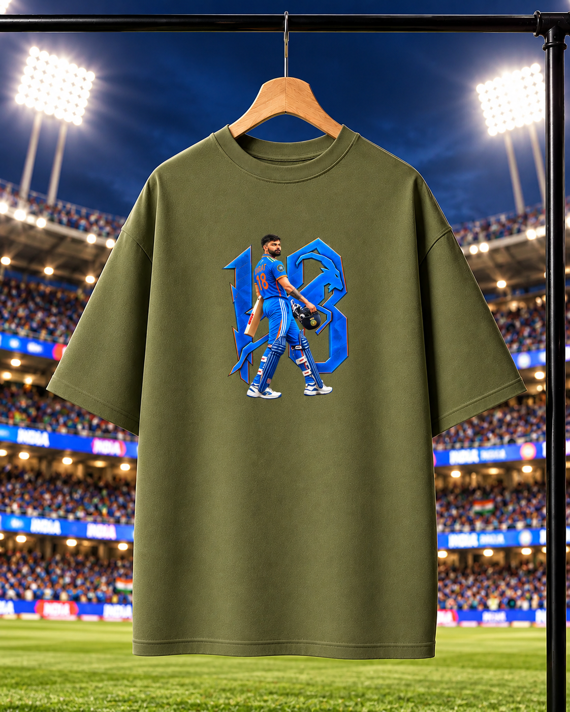 VIRAT KOHLI Oversized T-shirt | Unisex Cricket Streetwear