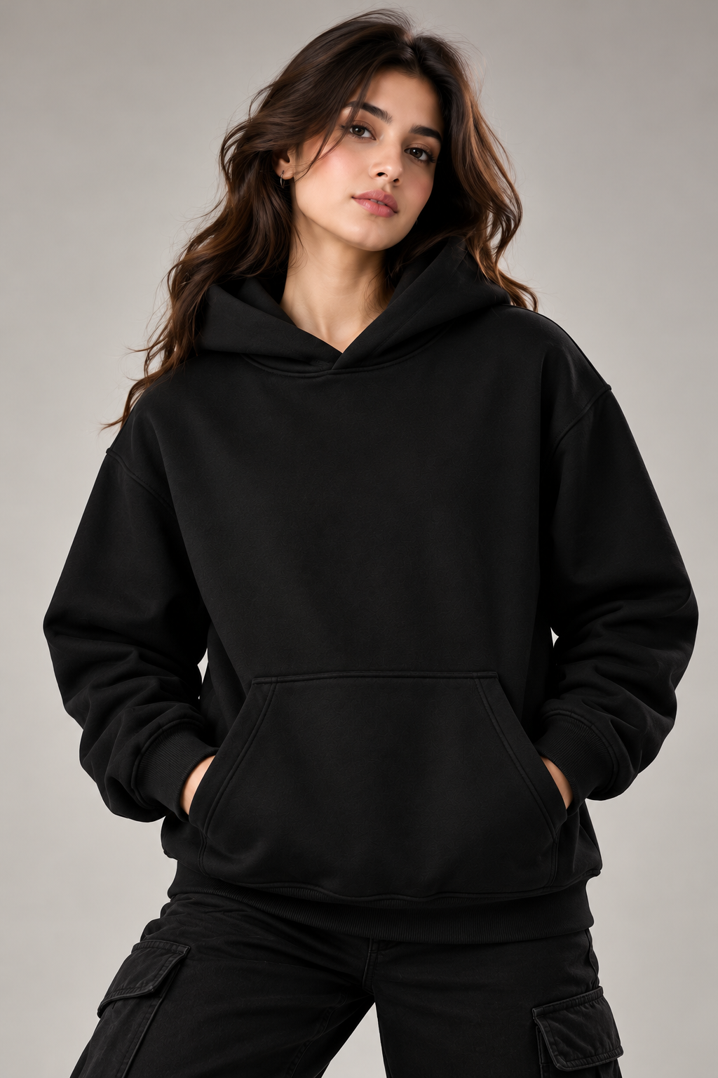 Plain Premium Oversized Cotton Fleece Hoodie | Unisex