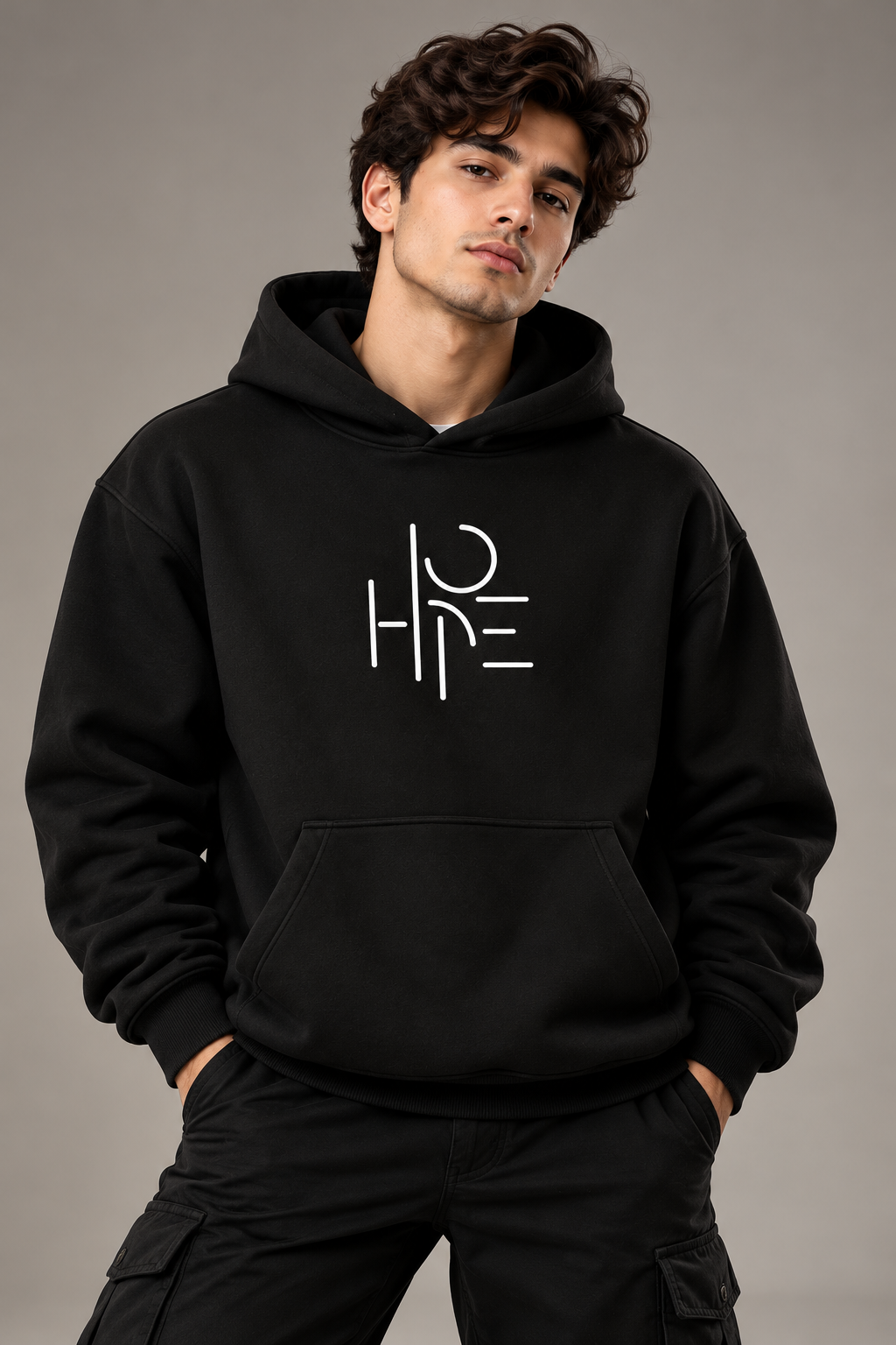 HOPE Oversized Cotton Fleece Hoodie | Unisex