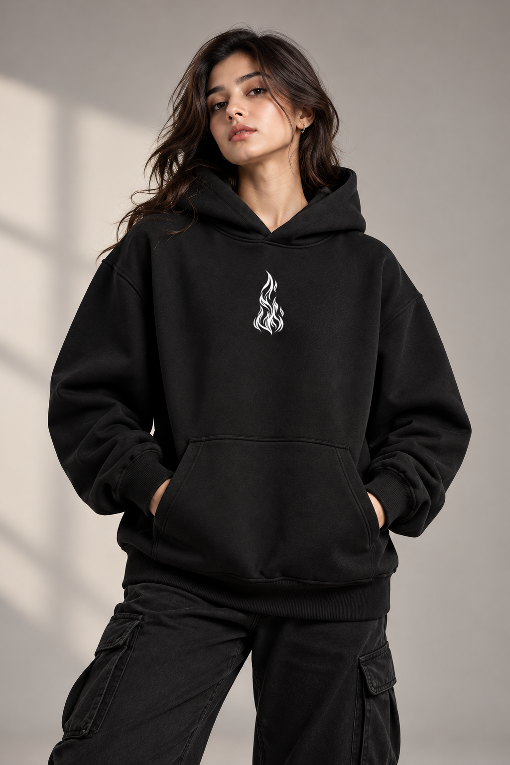 Blaze Oversized Cotton Fleece hoodie | Unisex