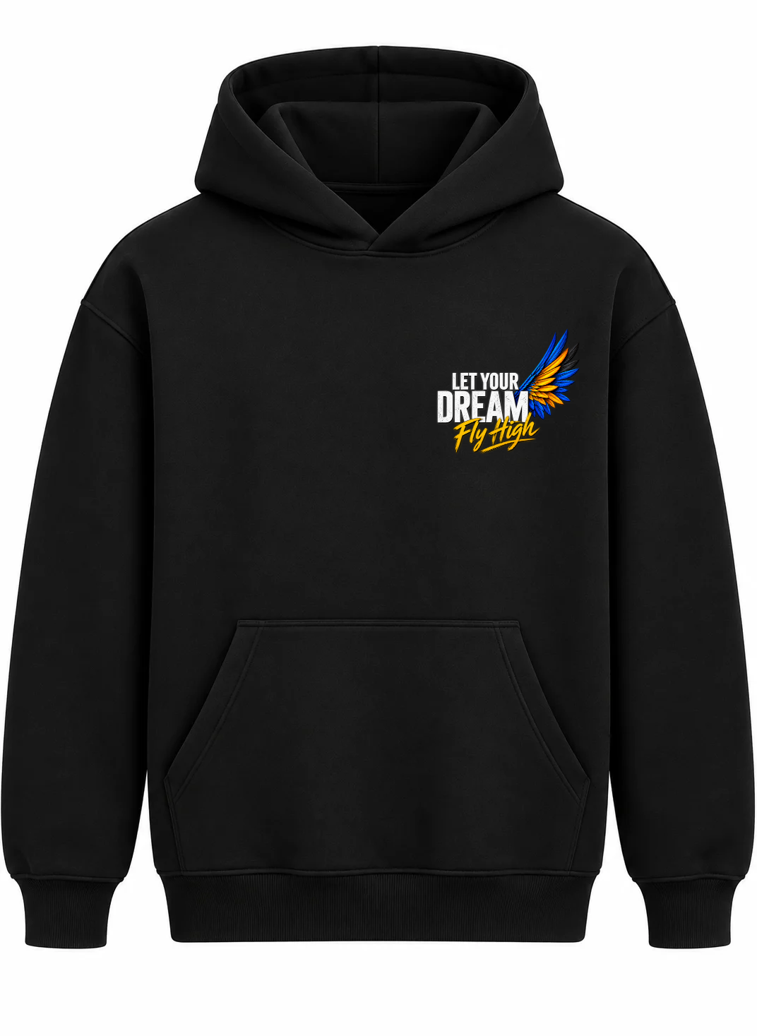 Freedom Oversized Cotton Fleece Hoodie | Unisex