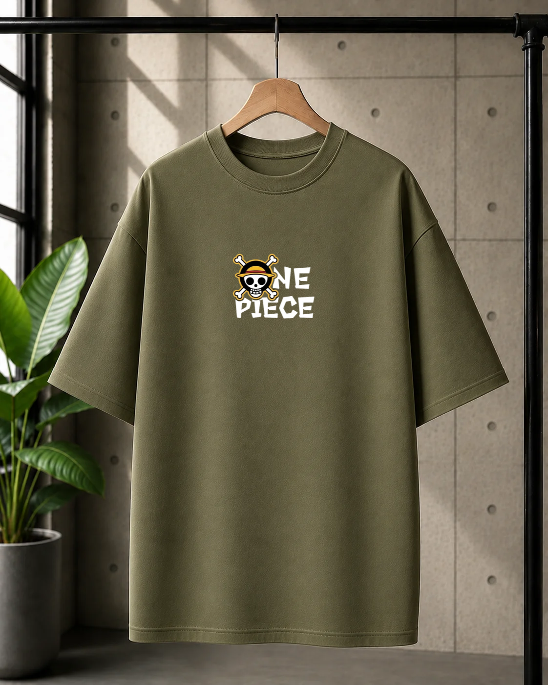 One Piece Oversized Cotton T-shirt | Unisex Anime Streetwear
