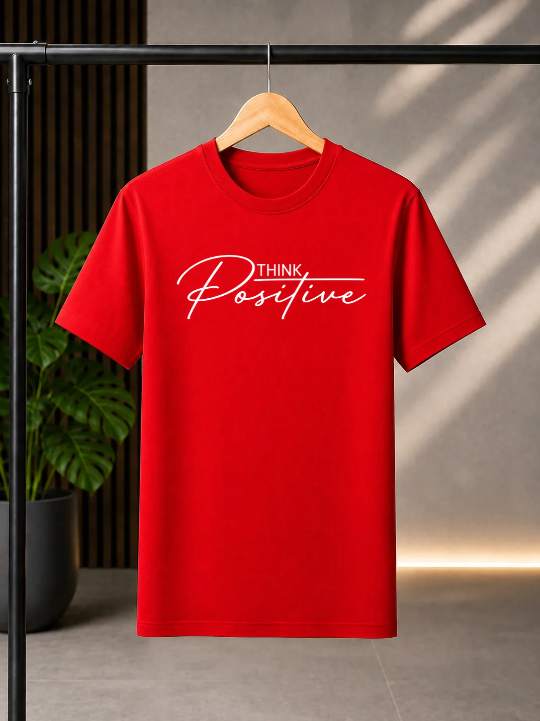 Think Positive Regular Fit Cotton T-shirt | Unisex