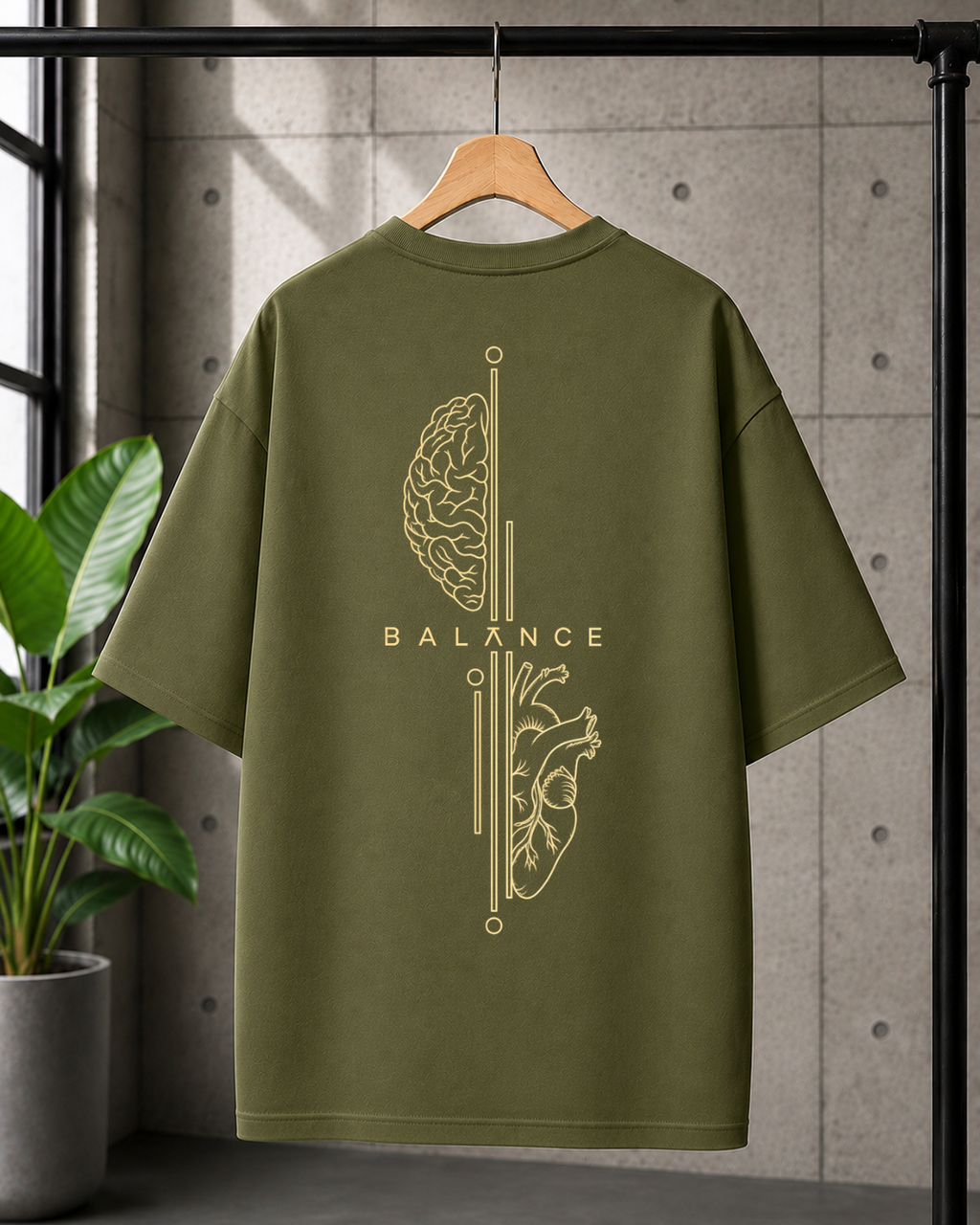 BALANCE Oversized Cotton T-shirt | Unisex premium Streetwear