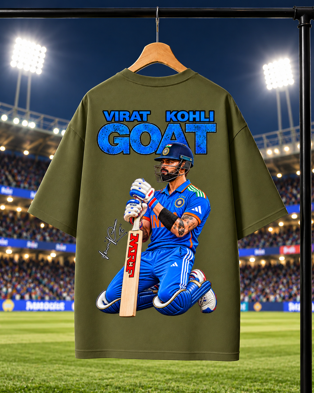 VIRAT KOHLI Oversized T-shirt | Unisex Cricket Streetwear