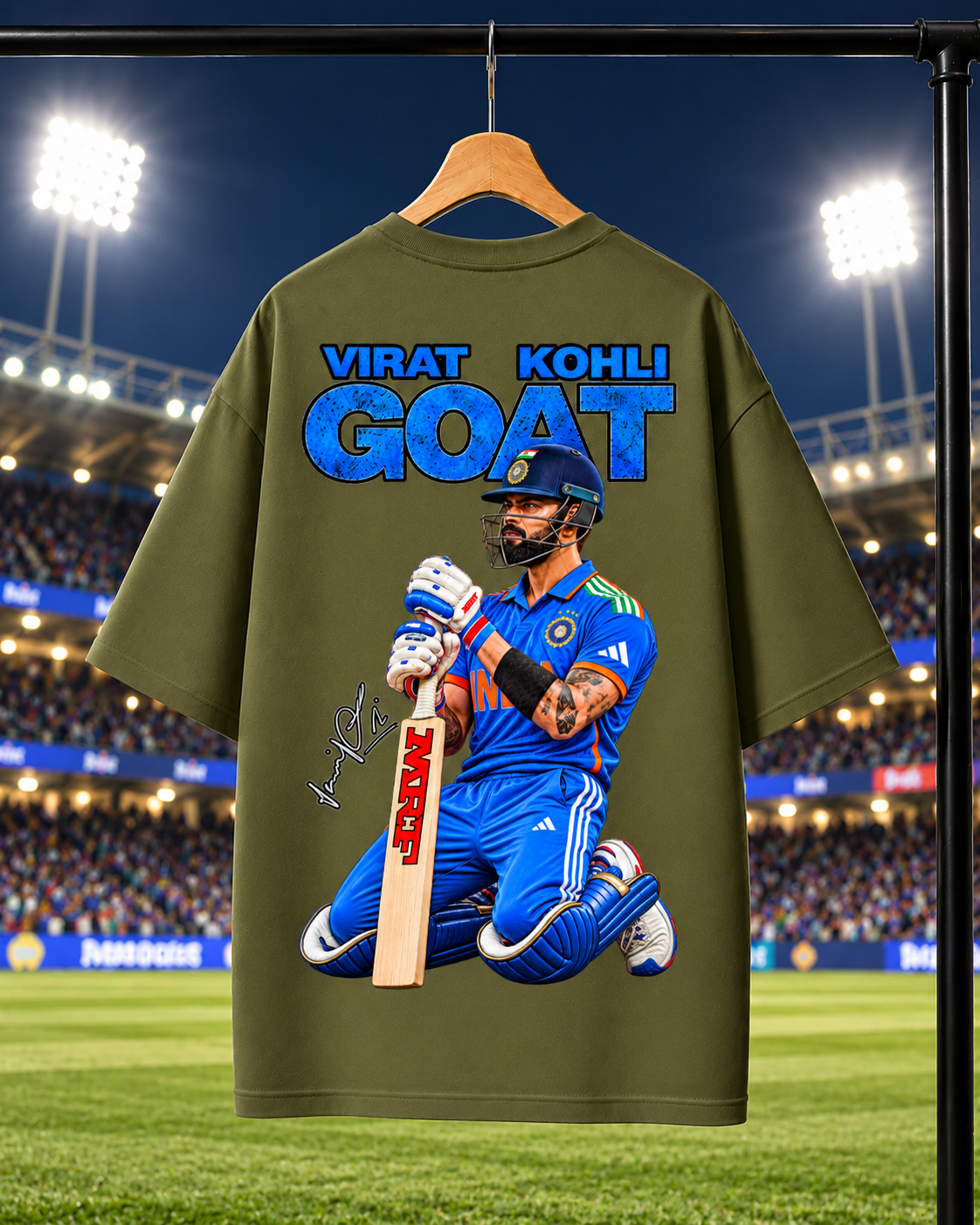 VIRAT KOHLI Oversized T-shirt | Unisex Cricket Streetwear