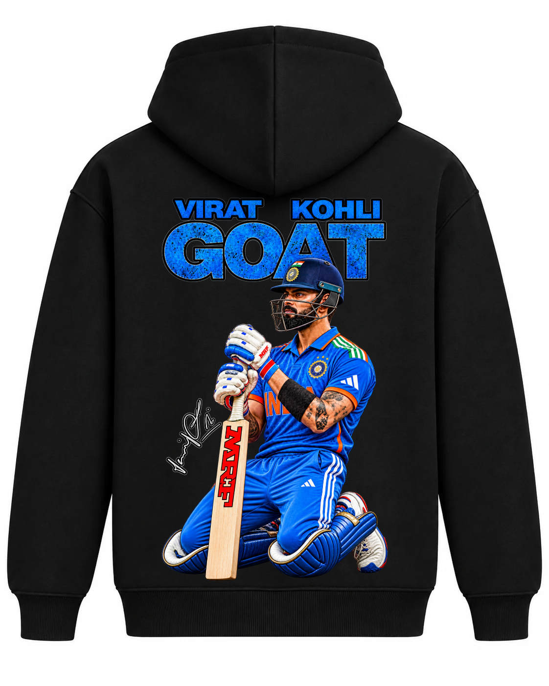 Virat Kohli Oversized Cotton fleece Hoodie