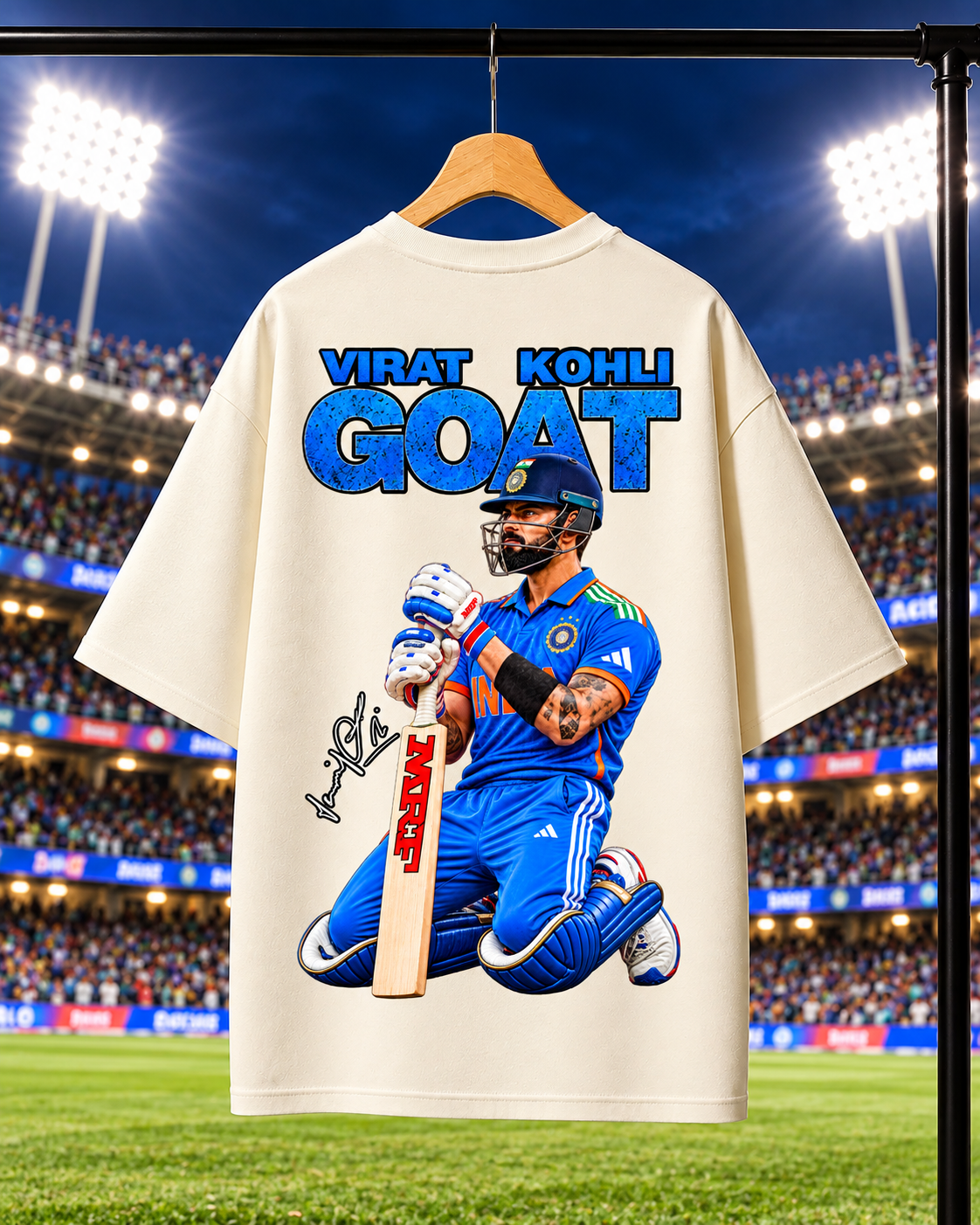 VIRAT KOHLI Oversized T-shirt | Unisex Cricket Streetwear
