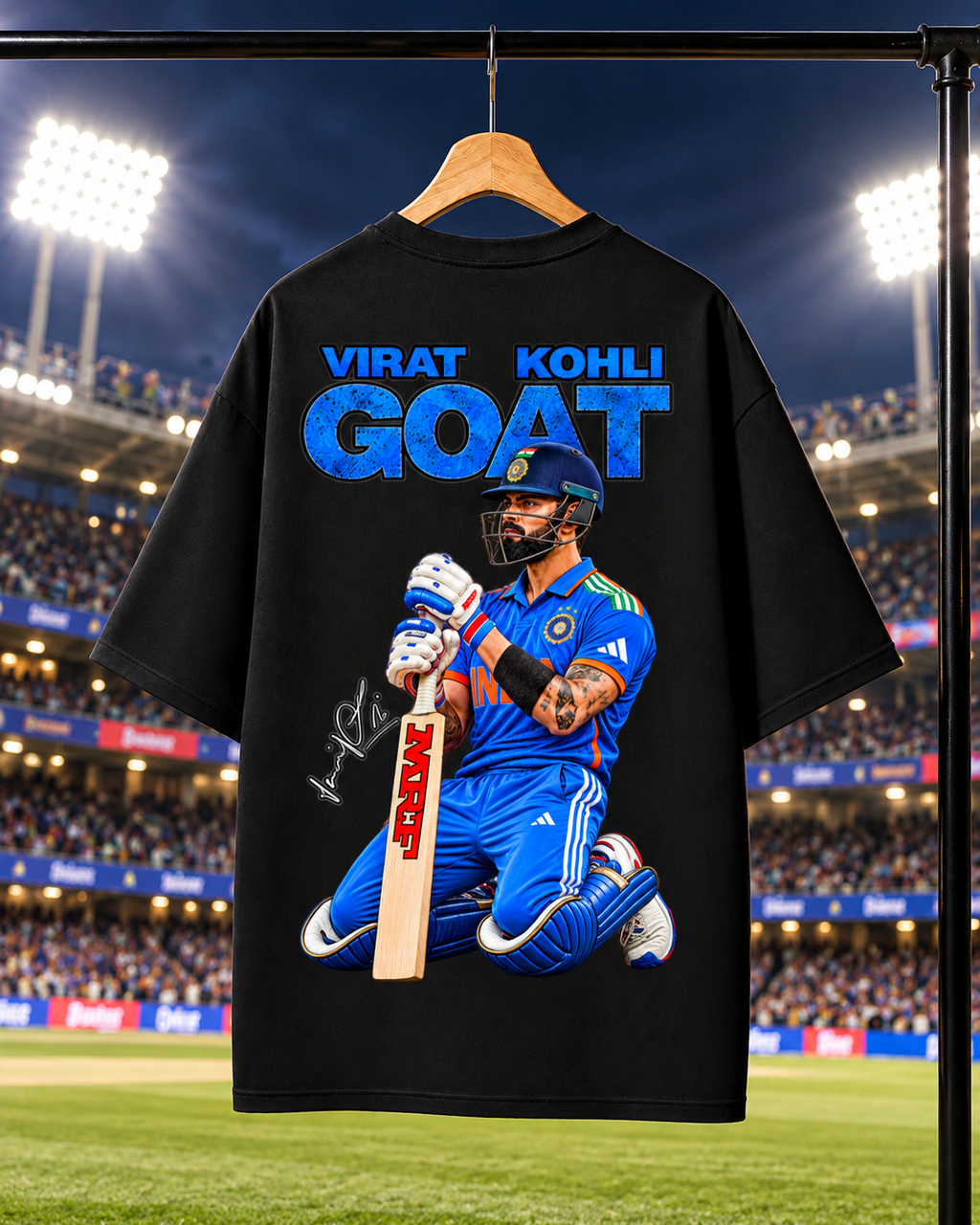 VIRAT KOHLI Oversized T-shirt | Unisex Cricket Streetwear
