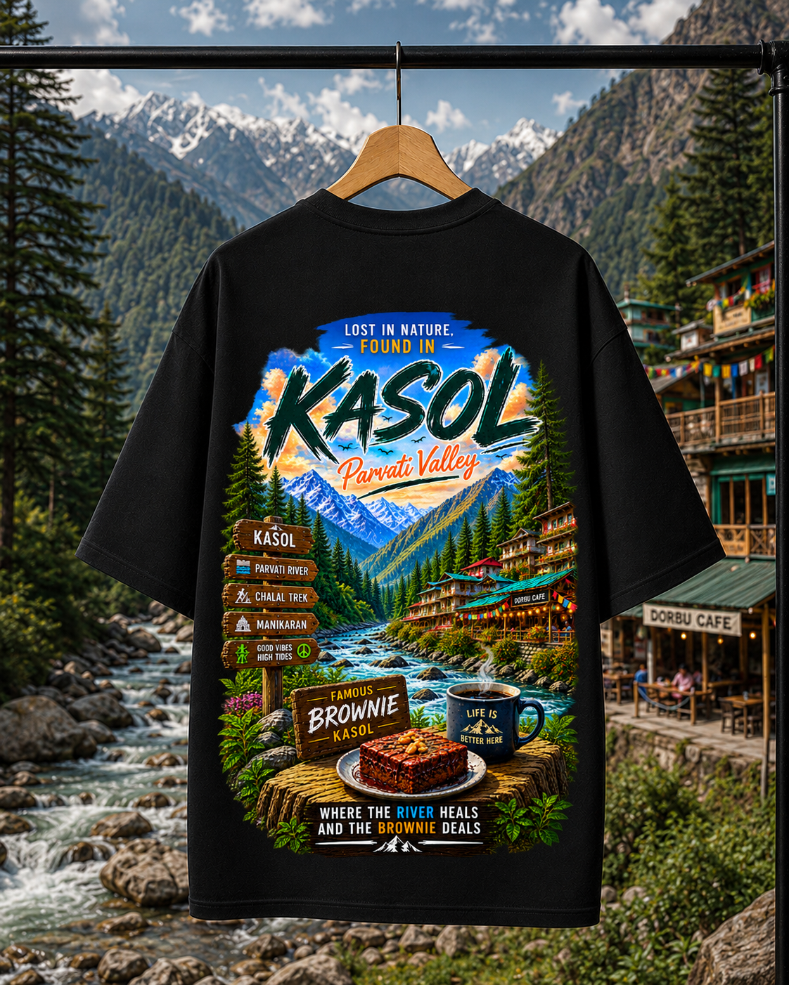 KASOL Parvati Valley | Unisex Oversized Tee