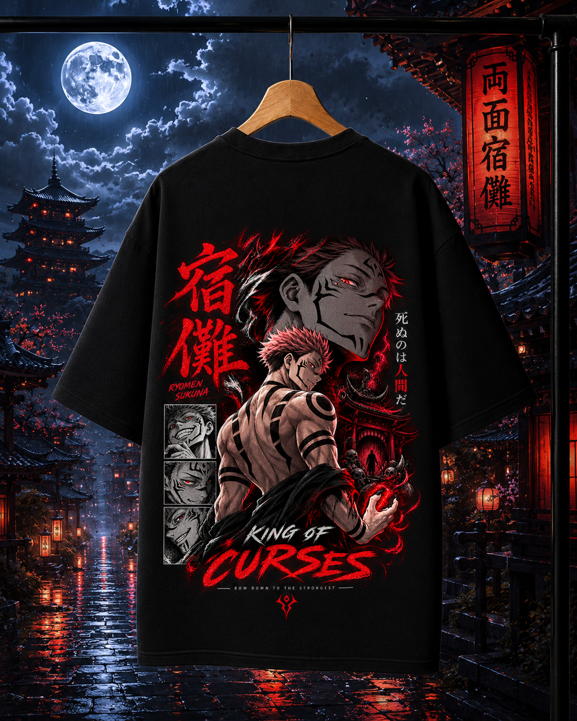 Ryomen Sukuna King of curses | Unisex Oversized Tee