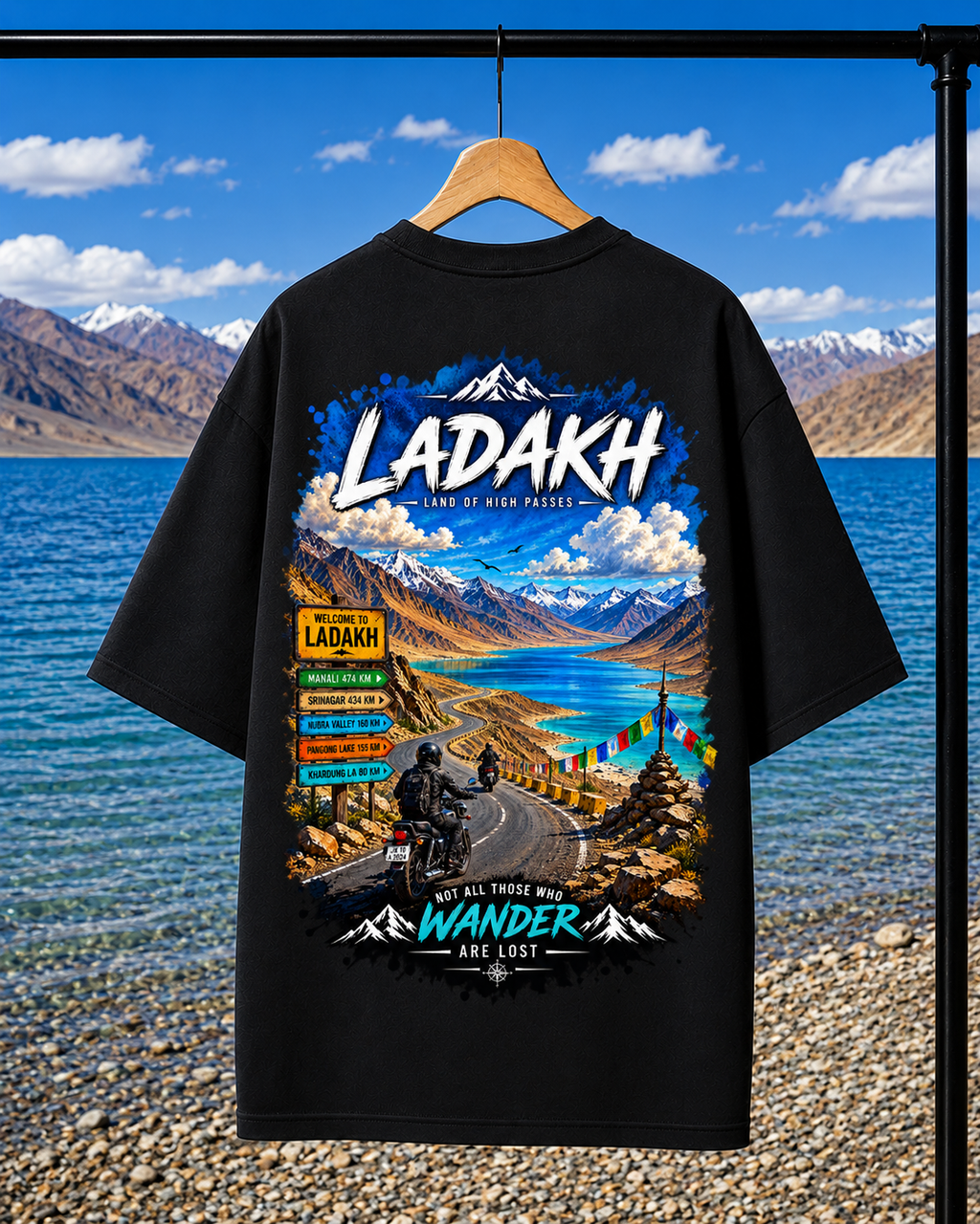 Land of High passes LADAKH | Unisex Oversized Tee