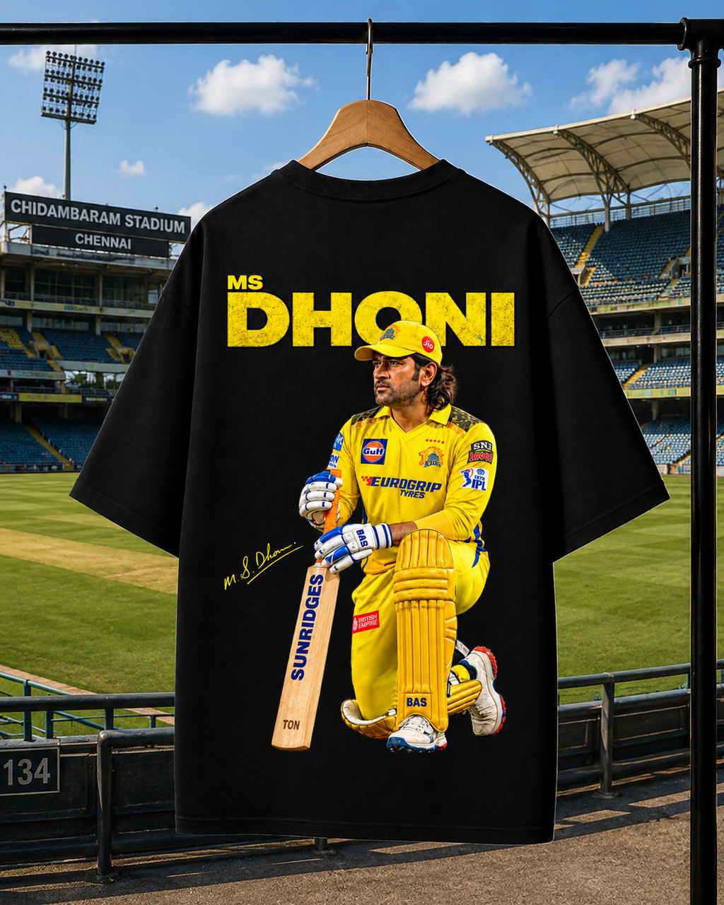 MS DHONI | Unisex Oversized Tee