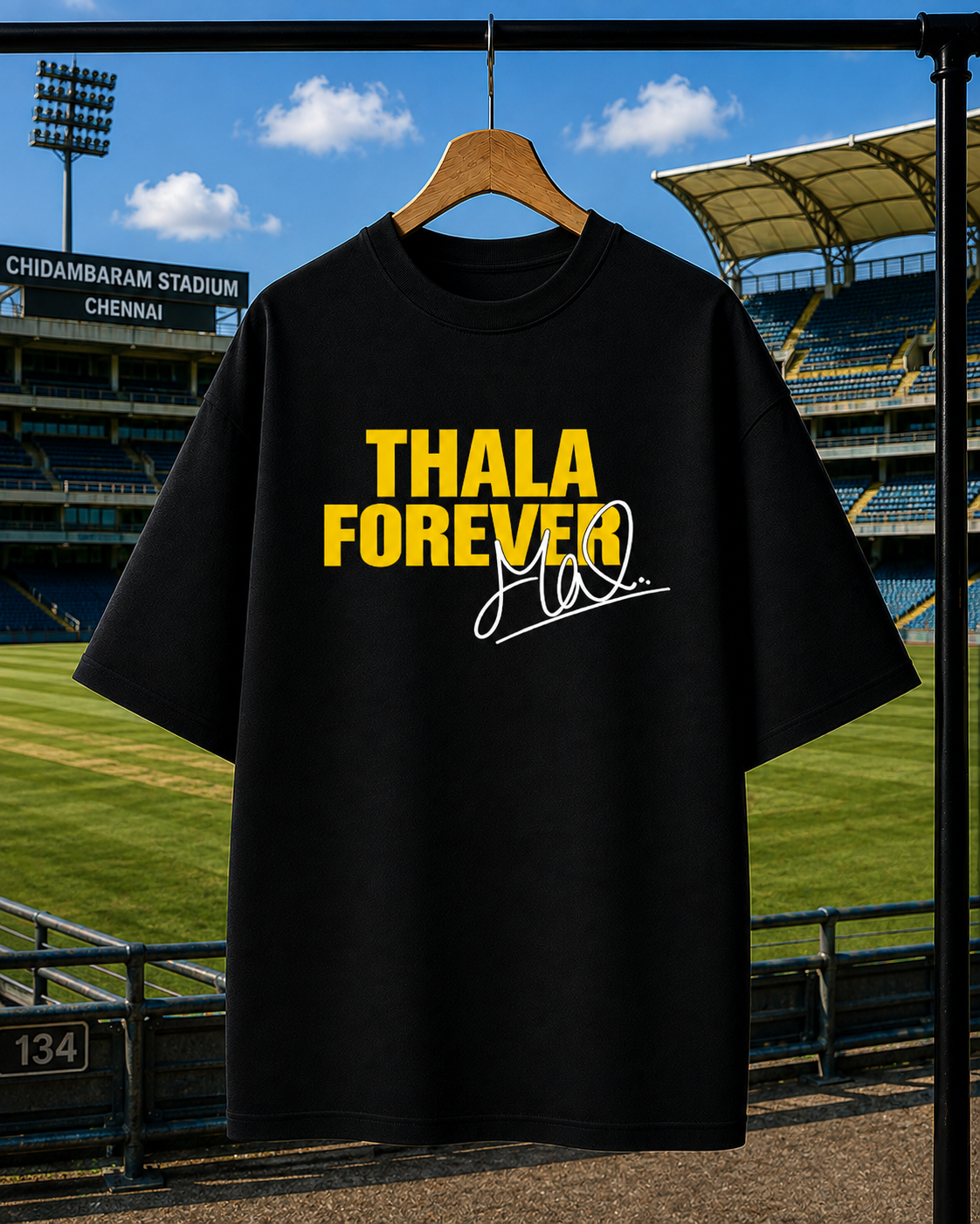 MS DHONI | Unisex Oversized Tee