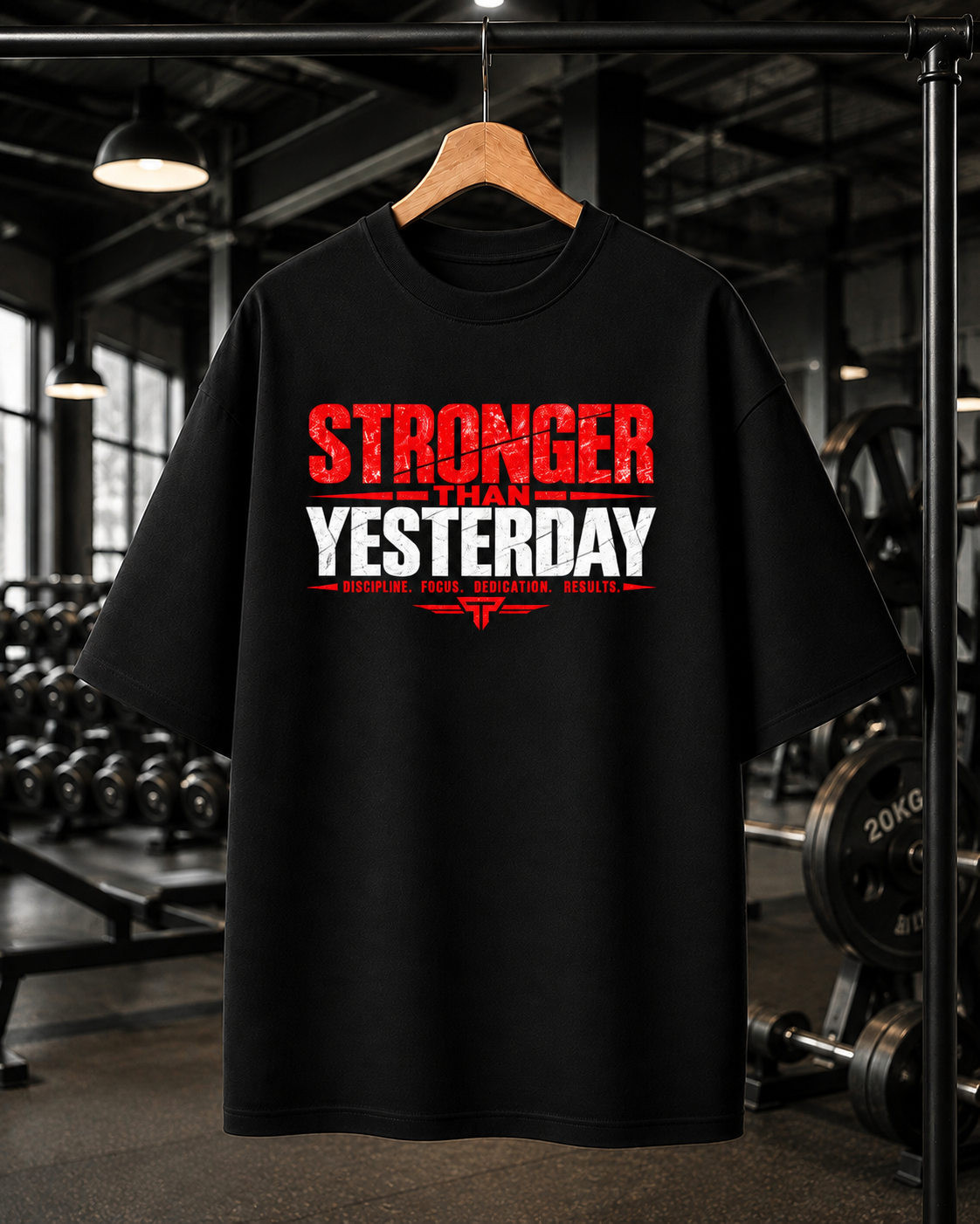 Stronger than yesterday | Unisex Oversized Tee