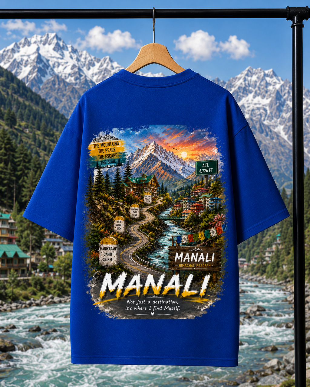 Manali | Unisex Oversized Tee