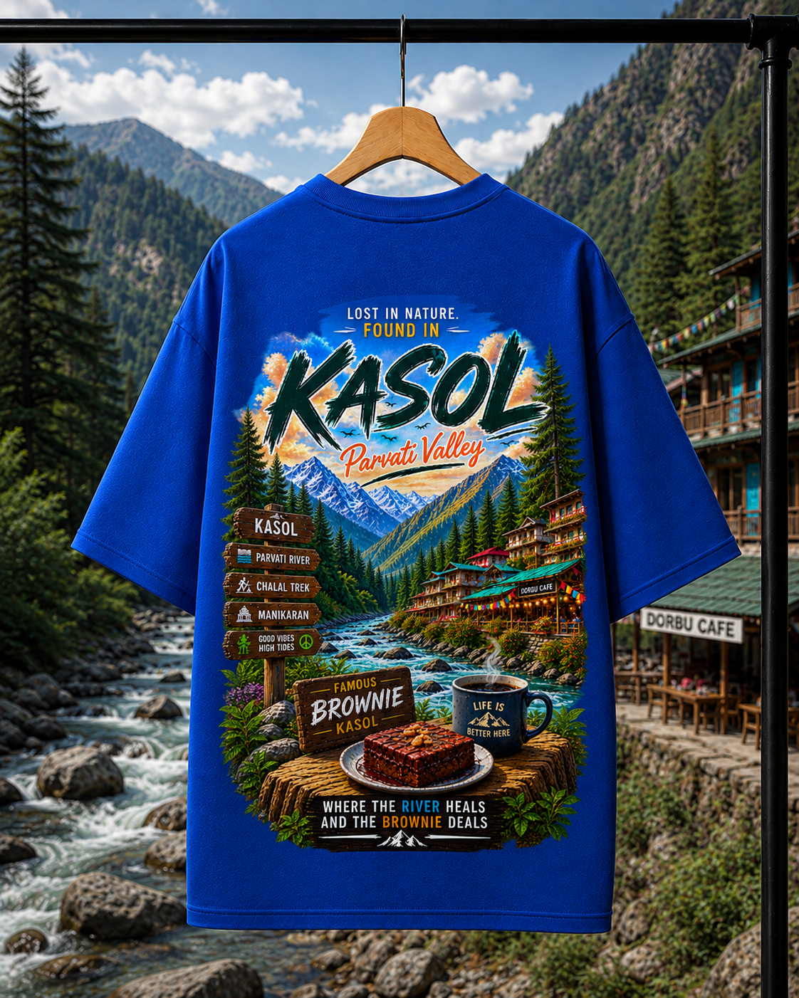 KASOL Parvati Valley | Unisex Oversized Tee