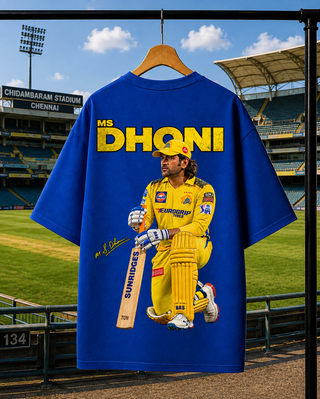 MS DHONI | Unisex Oversized Tee