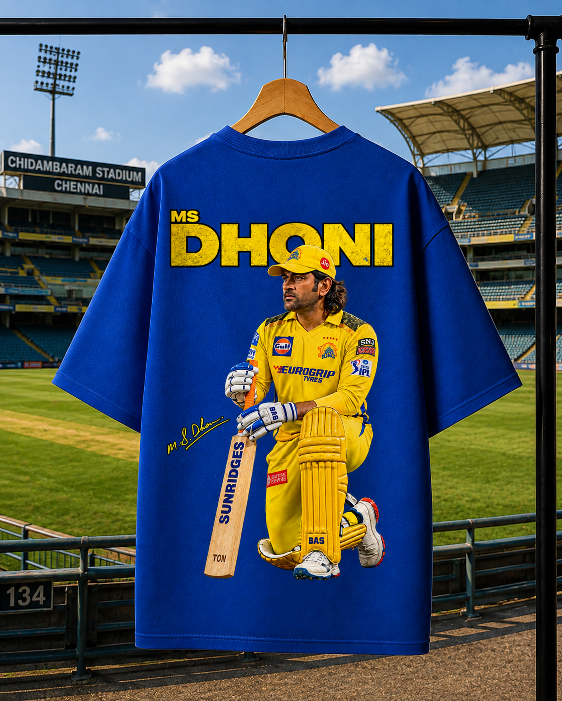 MS DHONI | Unisex Oversized Tee