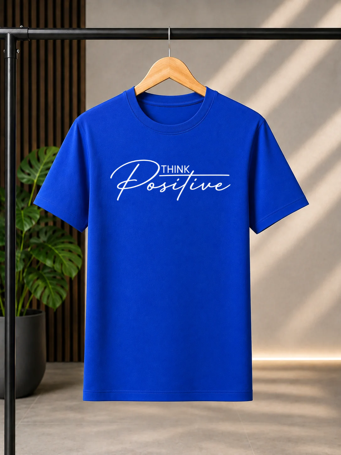 Think Positive Regular Fit Cotton T-shirt | Unisex
