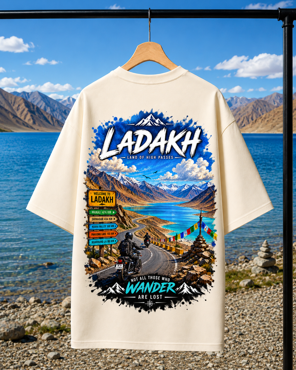 Land of High passes LADAKH | Unisex Oversized Tee