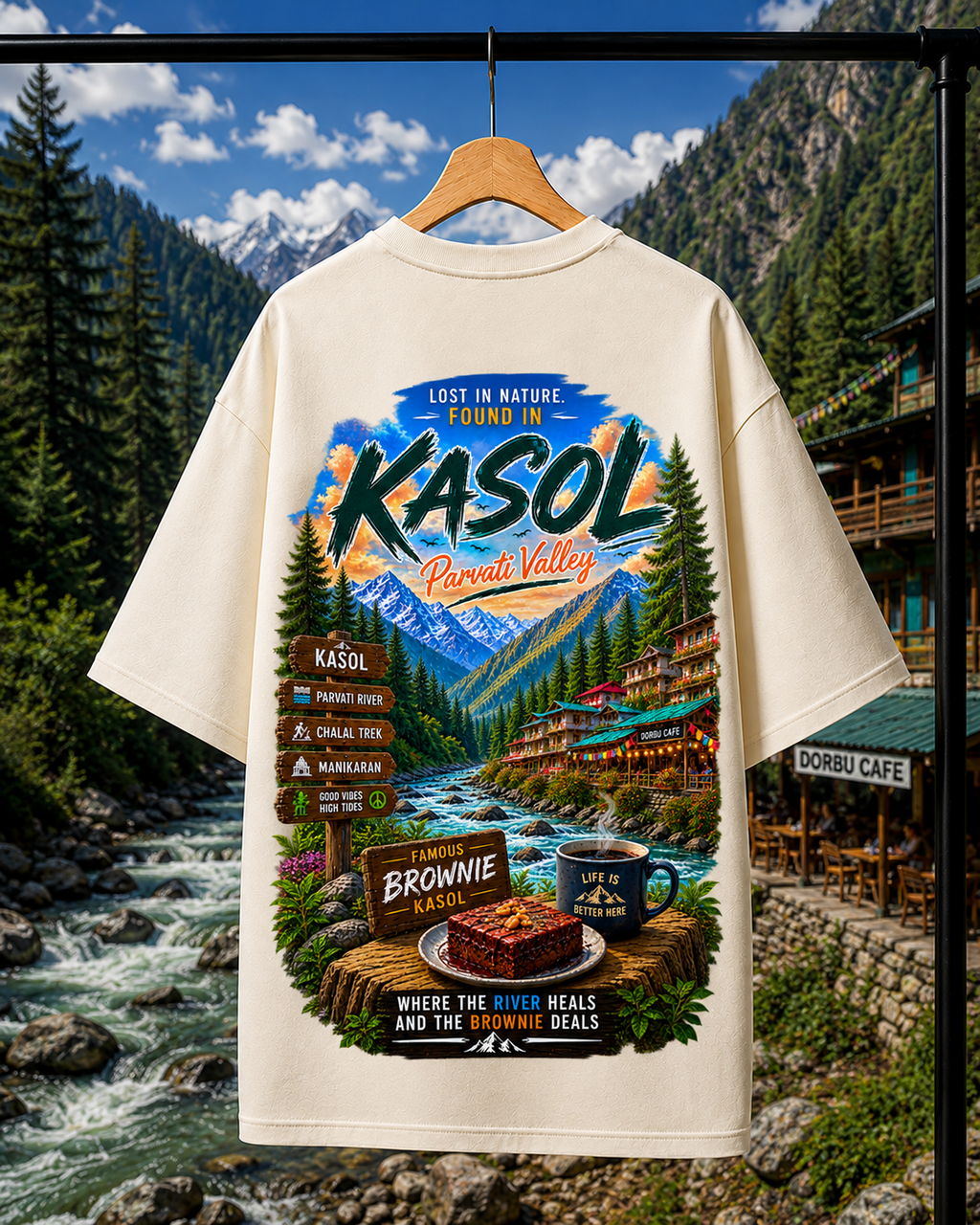 KASOL Parvati Valley | Unisex Oversized Tee