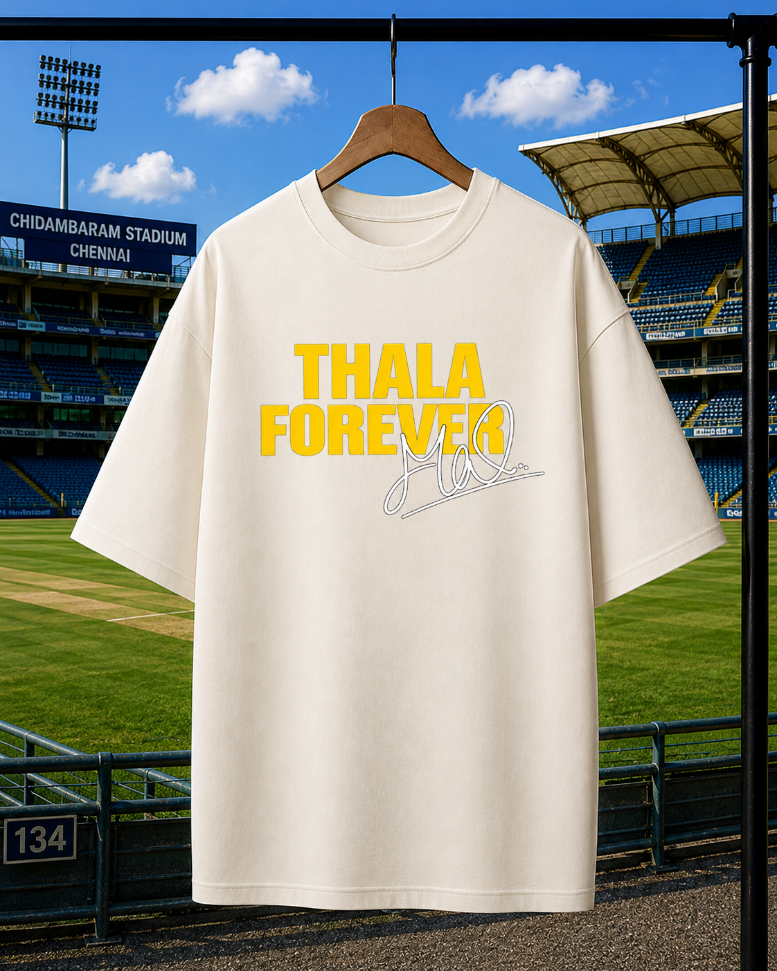 MS DHONI | Unisex Oversized Tee