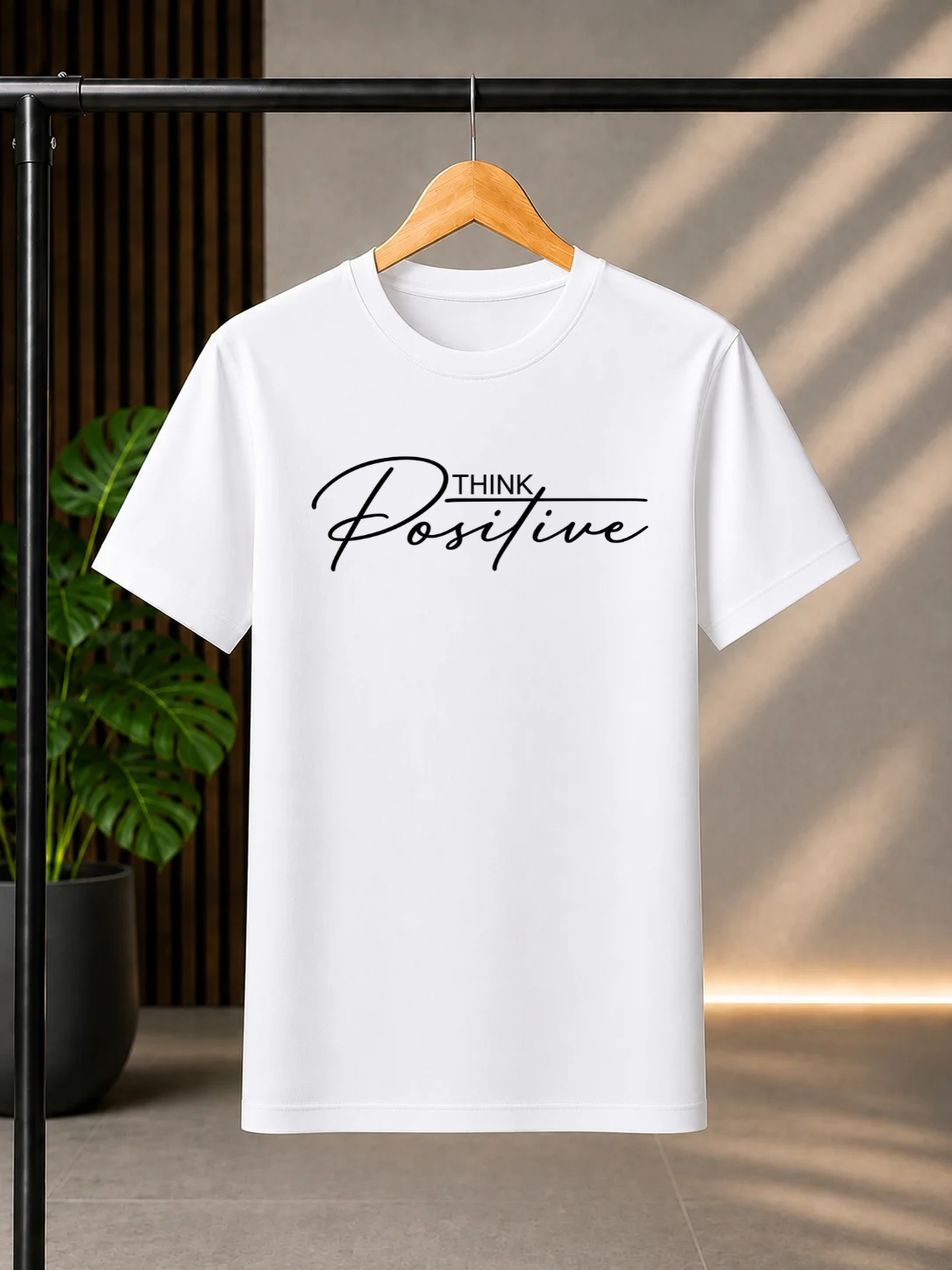Think Positive Regular Fit Cotton T-shirt | Unisex