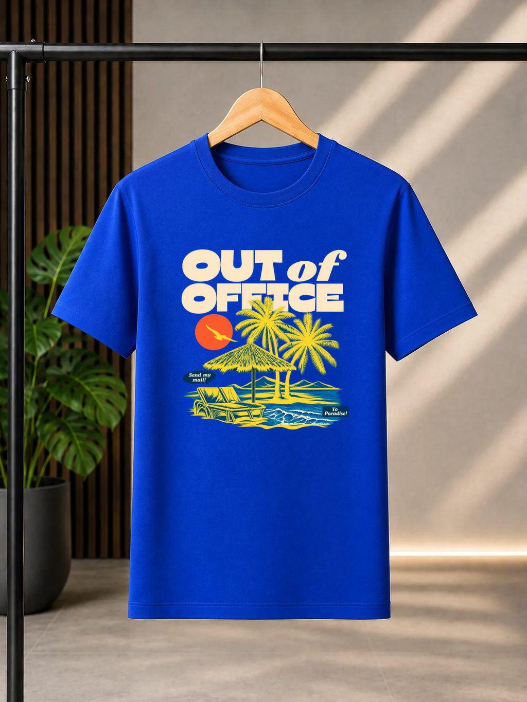 Out of Office Regular Fit Cotton T-shirt | Unisex