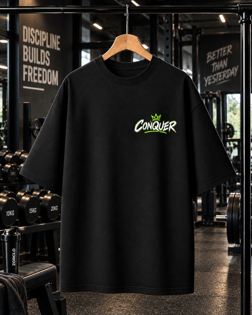 Built to Conquer Oversized Gym T-shirt