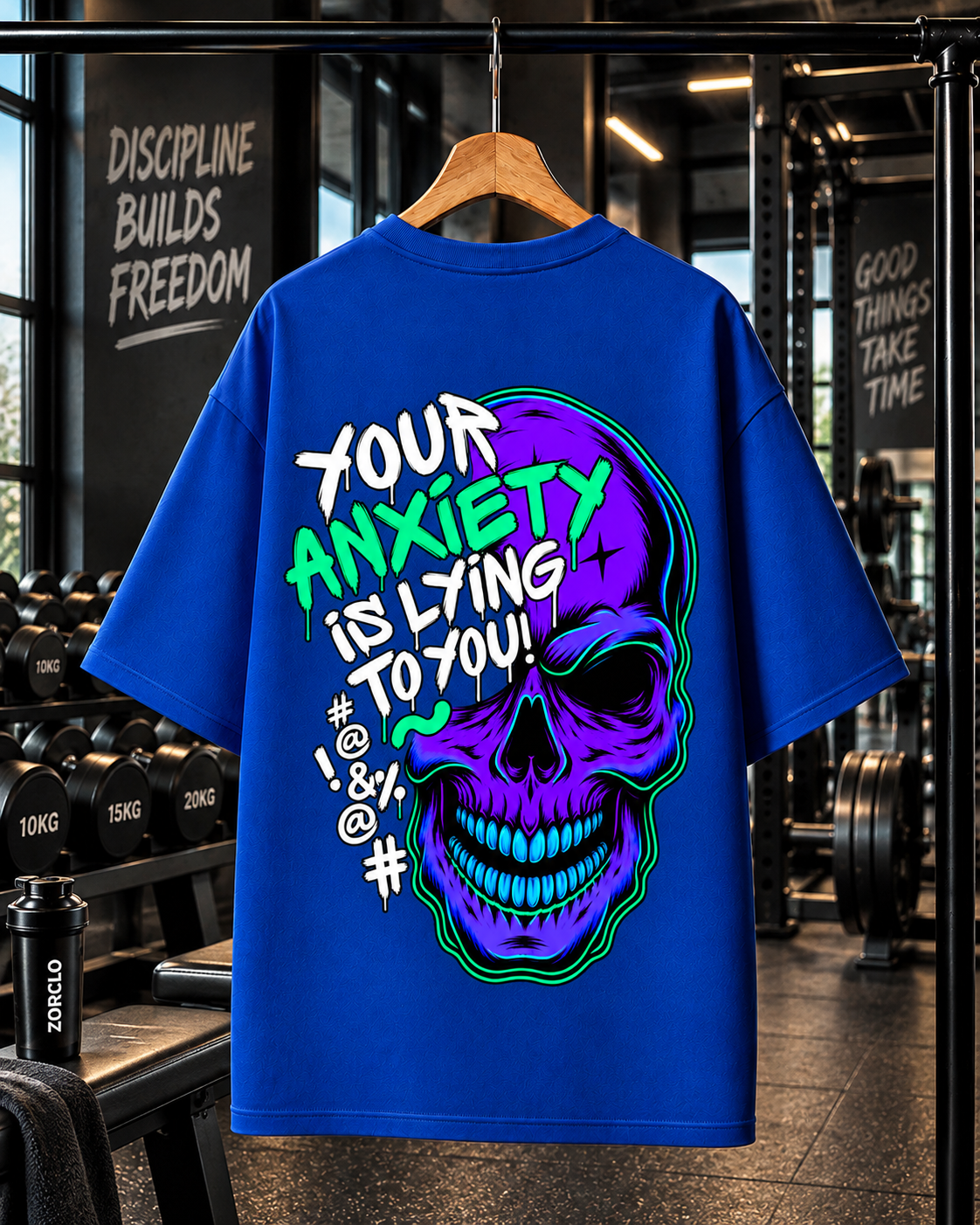 Built to Conquer Oversized Gym T-shirt