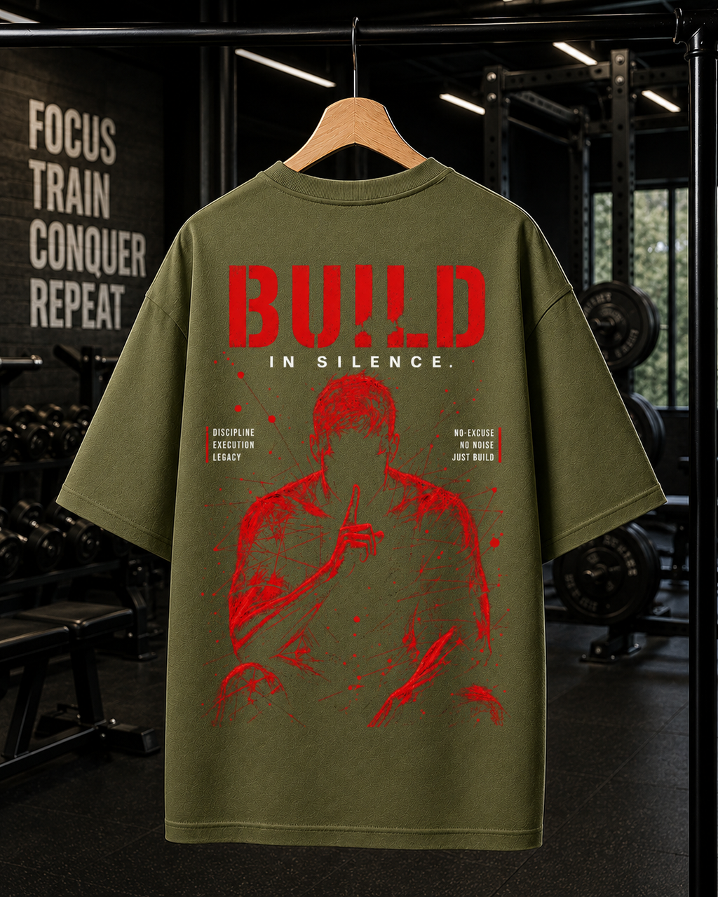 Build in Silence | Unisex Oversized Tee
