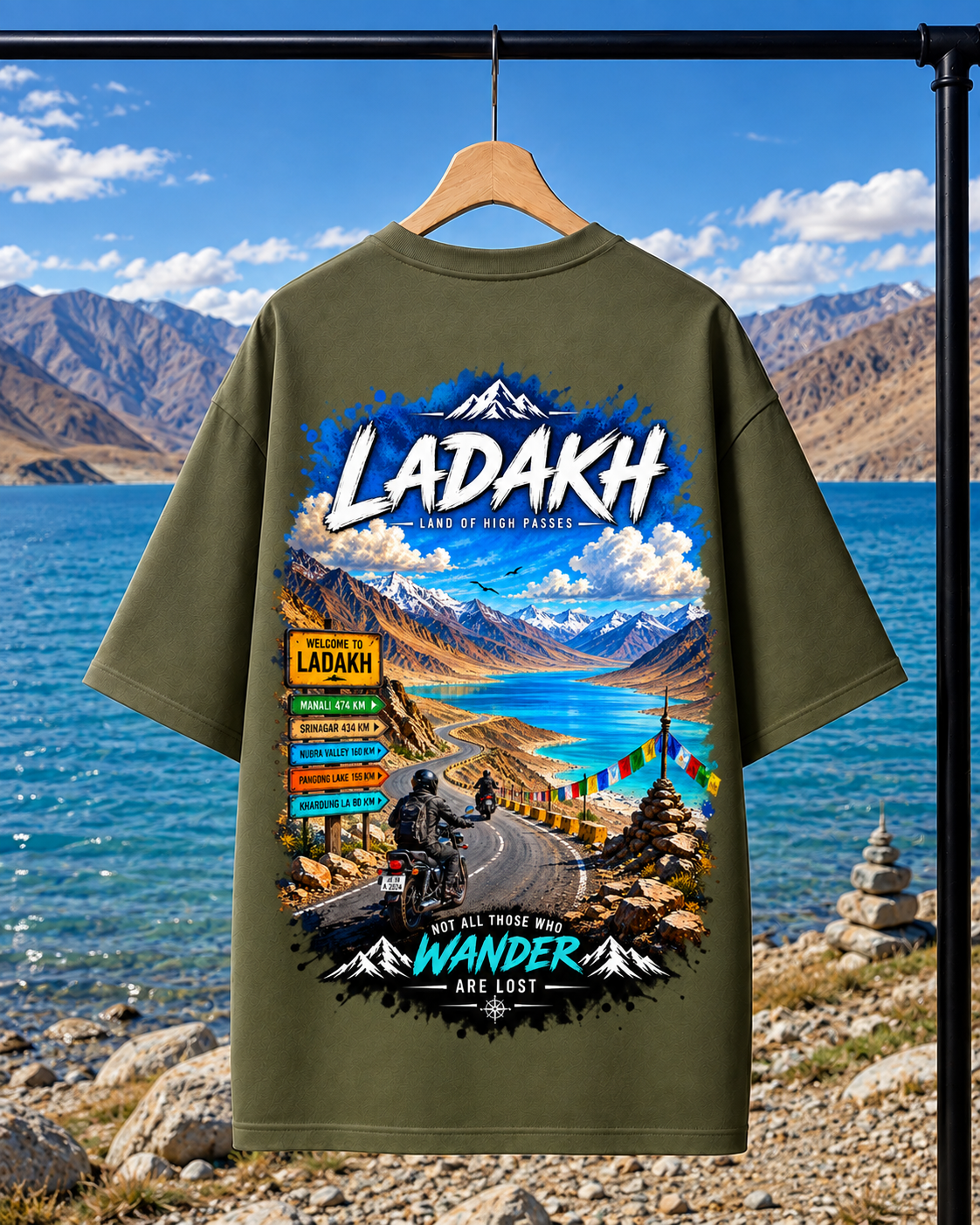 Land of High passes LADAKH | Unisex Oversized Tee