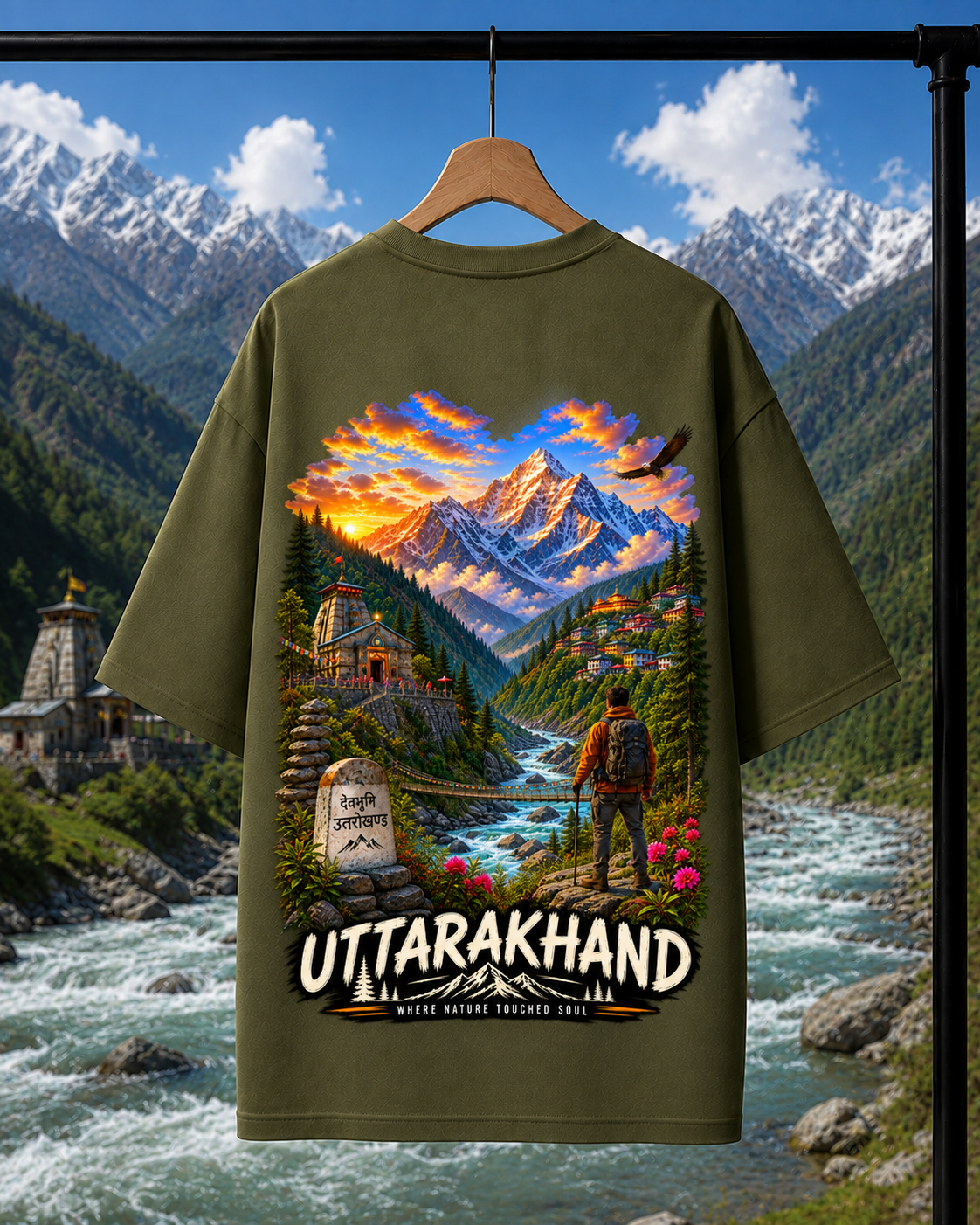 UTTRAKHAND | Unisex Oversized Tee