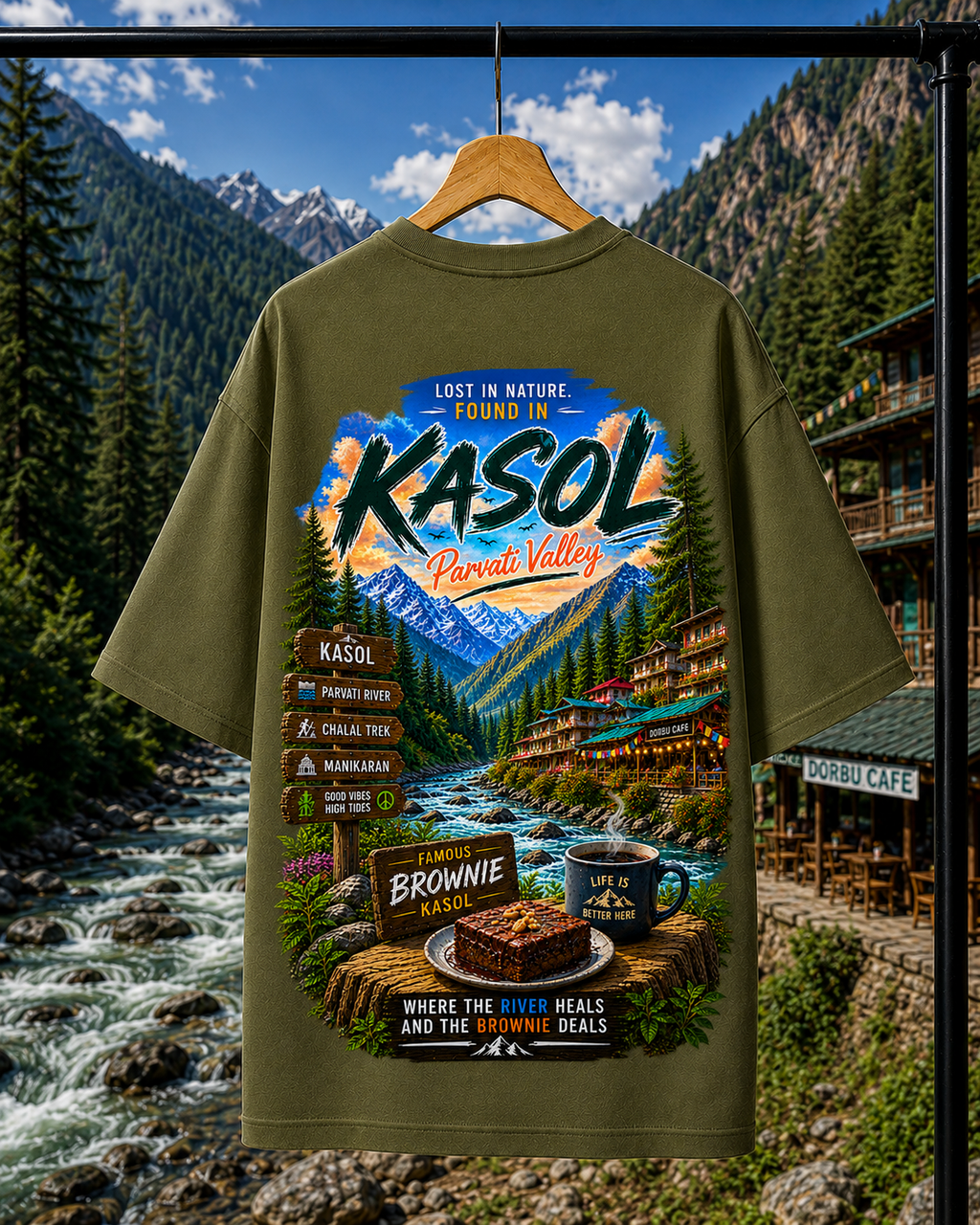 KASOL Parvati Valley | Unisex Oversized Tee