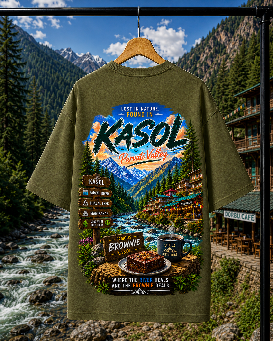 KASOL Parvati Valley | Unisex Oversized Tee