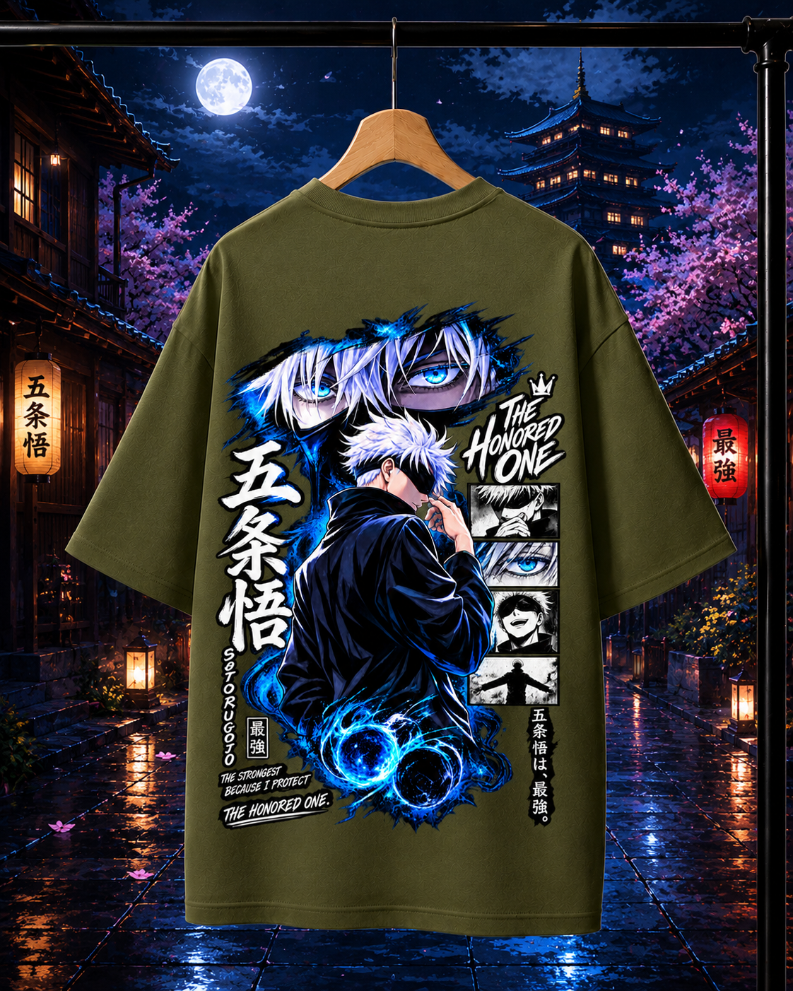 Gojo Satoru The Honored One | Unisex Oversized Tee