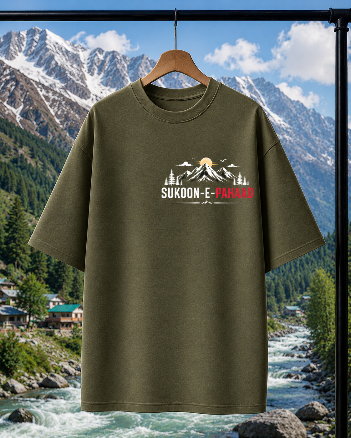 Manali | Unisex Oversized Tee