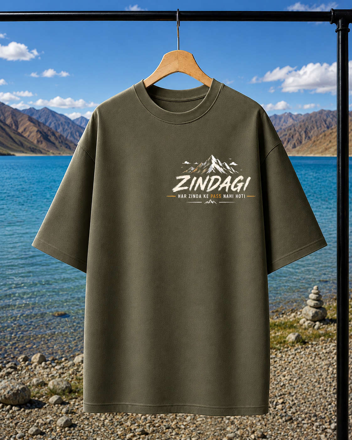Land of High passes LADAKH | Unisex Oversized Tee