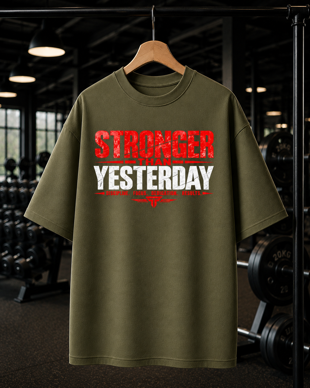 Stronger than yesterday | Unisex Oversized Tee
